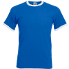 T-shirt Bicolore Ringer Fruit of the Loom FR611680 2 T-shirt Bicolore Ringer Fruit of the Loom FR611680 Blu Royal Bianco