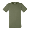 T-shirt Uomo Manica Corta Aderente Fruit of the Loom FR612000 1 T shirt Uomo Manica Corta Girocollo Slim Fitted FR61200 Verde Oliva
