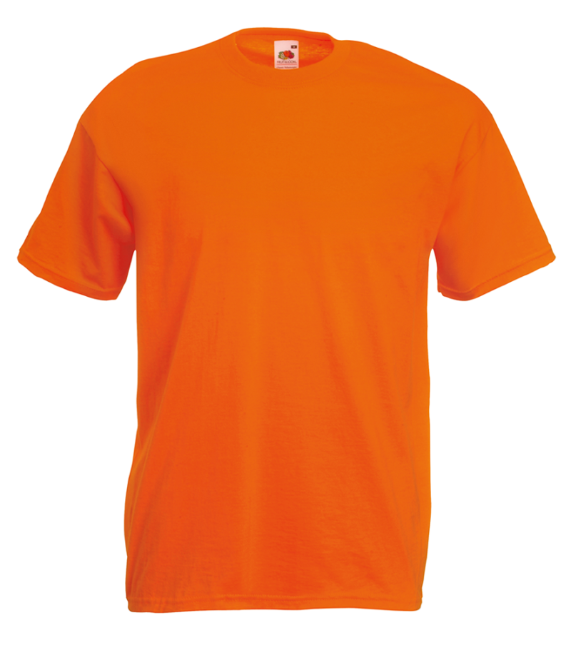 T-shirt uomo manica corta Valueweight Fruit of the Loom FR610360, t-shirt personalizzate per eventi Arancione