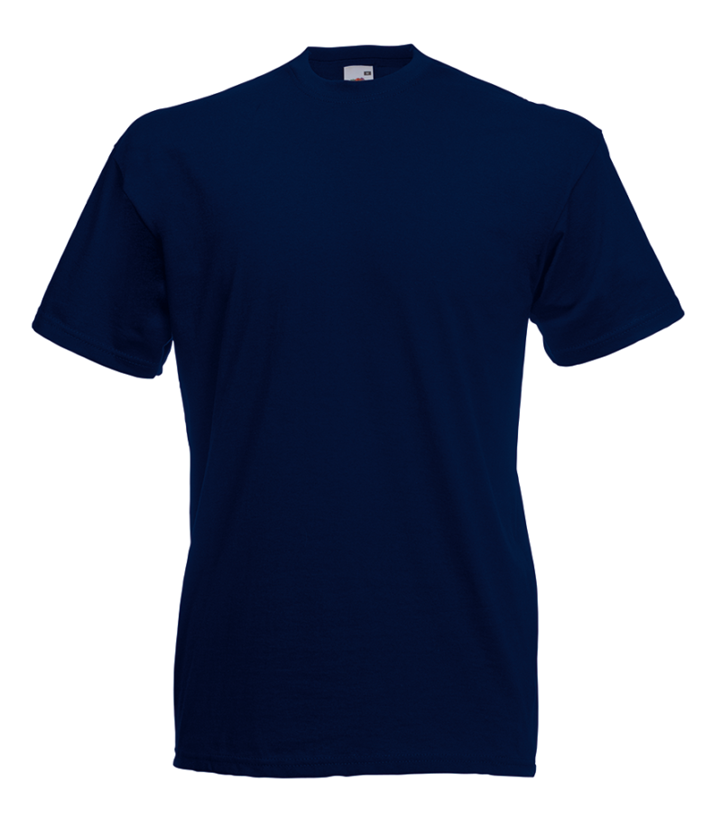 T-shirt uomo manica corta Valueweight Fruit of the Loom FR610360, t-shirt personalizzate per eventi Blu Notte
