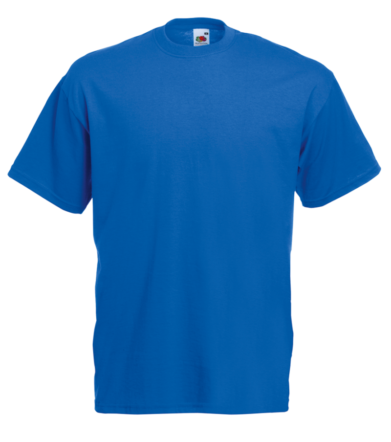 T-shirt uomo manica corta Valueweight Fruit of the Loom FR610360, t-shirt personalizzate per eventi Blu Royal
