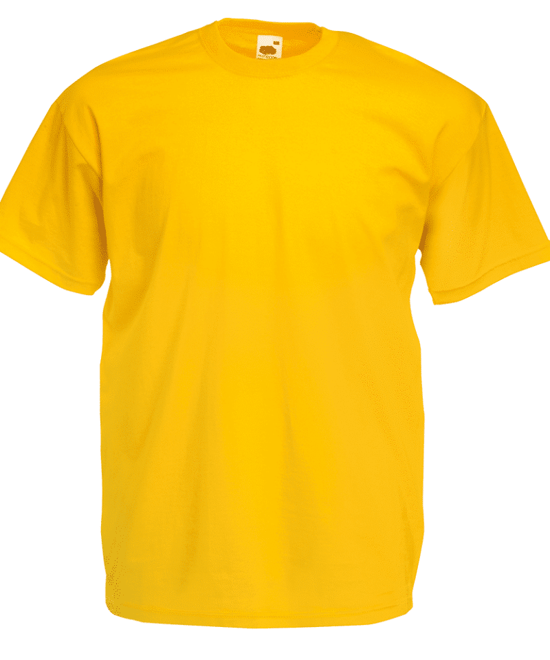 T-shirt uomo manica corta Valueweight Fruit of the Loom FR610360 47 T-shirt uomo manica corta Valueweight Fruit of the Loom FR610360, t-shirt personalizzate per eventi Giallo Girasole