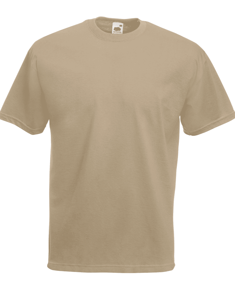 T-shirt uomo manica corta Valueweight Fruit of the Loom FR610360 43 T-shirt uomo manica corta Valueweight Fruit of the Loom FR610360, t-shirt personalizzate per eventi Khaki