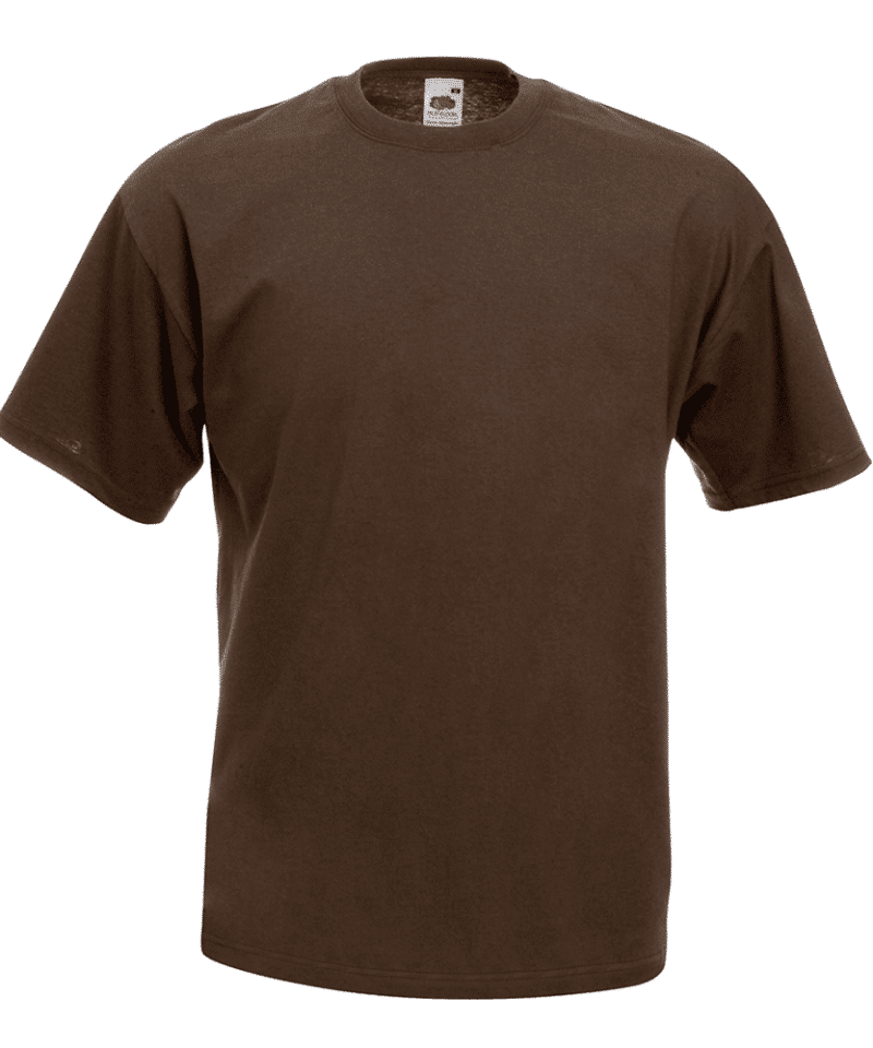T-shirt uomo manica corta Valueweight Fruit of the Loom FR610360 42 T-shirt uomo manica corta Valueweight Fruit of the Loom FR610360, t-shirt personalizzate per eventi Marrone Cioccolato
