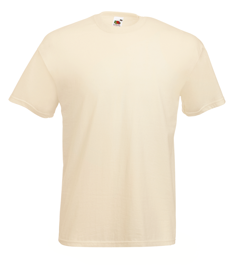 T-shirt uomo manica corta Valueweight Fruit of the Loom FR610360, t-shirt personalizzate per eventi Naturale
