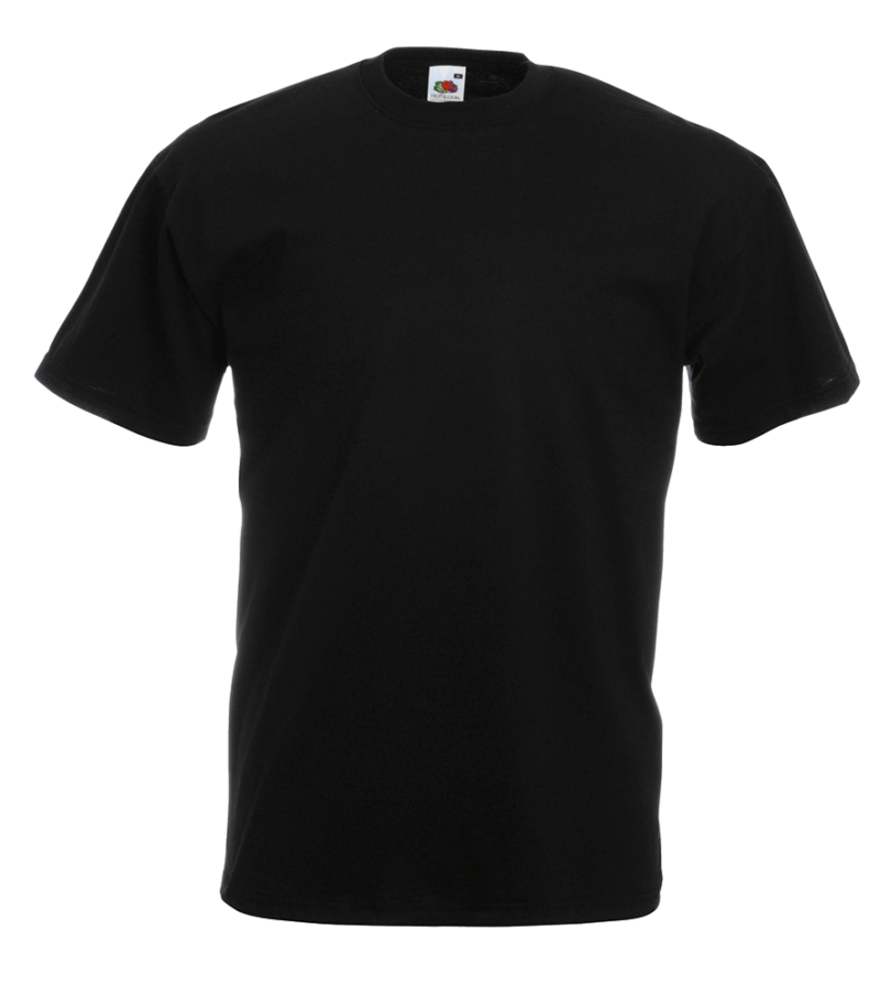 T-shirt uomo manica corta Valueweight Fruit of the Loom FR610360, t-shirt personalizzate per eventi Nero