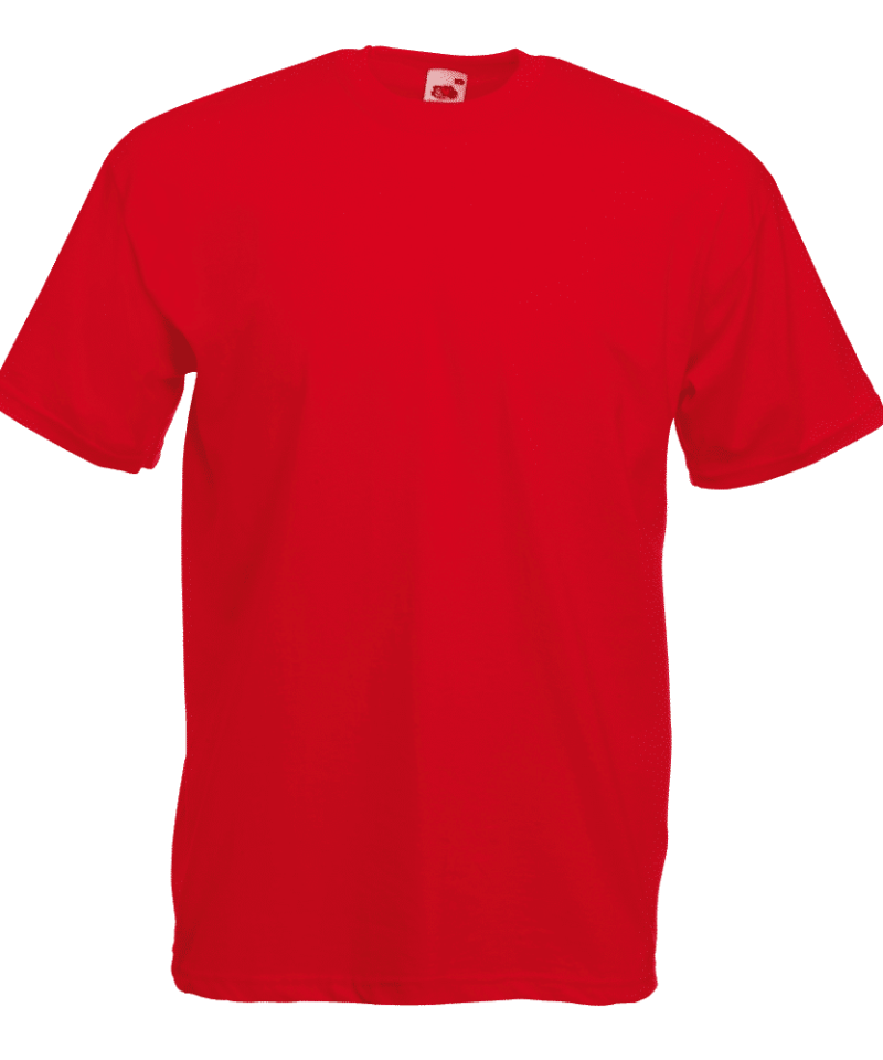 T-shirt uomo manica corta Valueweight Fruit of the Loom FR610360, t-shirt personalizzate per eventi Rosso