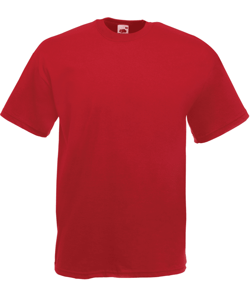 T-shirt uomo manica corta Valueweight Fruit of the Loom FR610360, t-shirt personalizzate per eventi Rosso Mattone