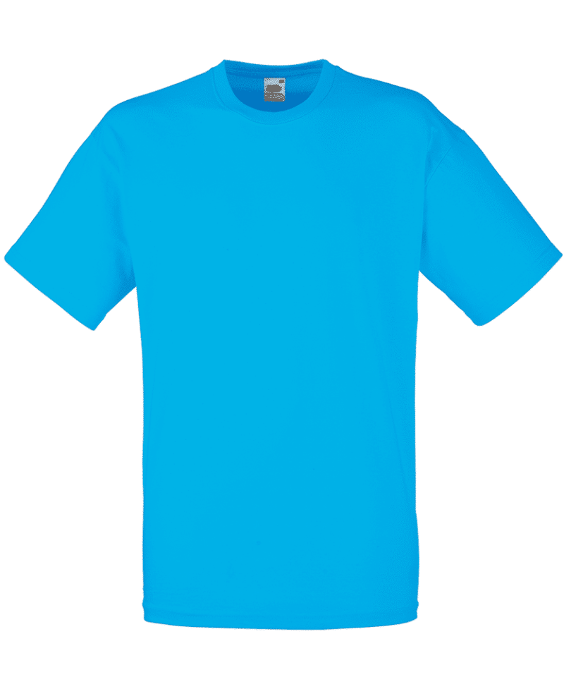 T-shirt uomo manica corta Valueweight Fruit of the Loom FR610360, t-shirt personalizzate per eventi Turchese
