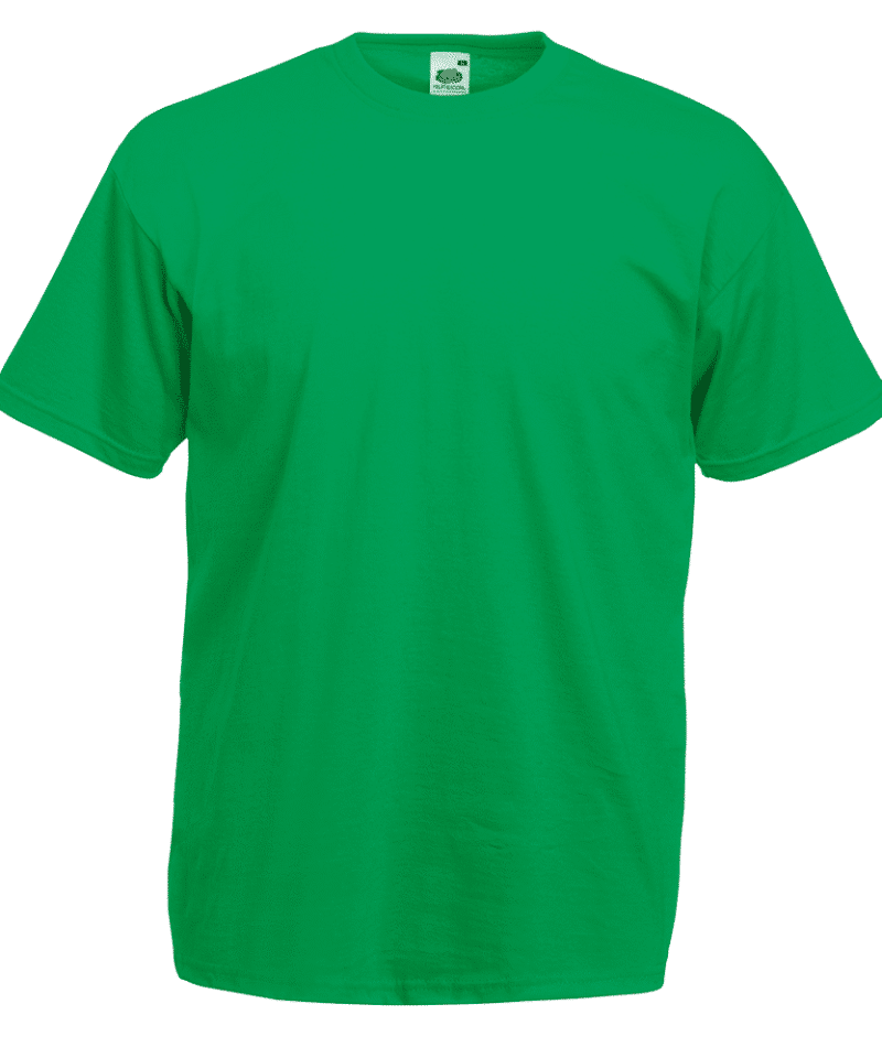 T-shirt uomo manica corta Valueweight Fruit of the Loom FR610360, t-shirt personalizzate per eventi Verde Prato