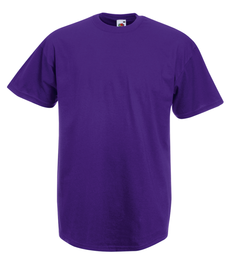 T-shirt uomo manica corta Valueweight Fruit of the Loom FR610360, t-shirt personalizzate per eventi porpora