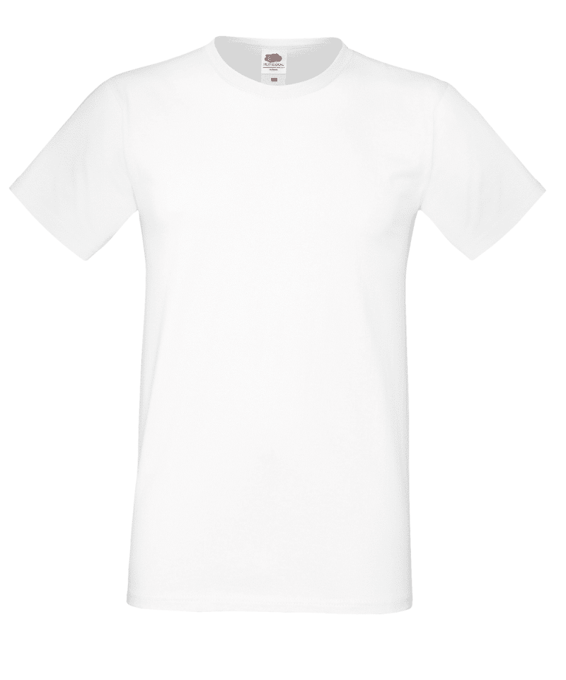 T-shirt uomo manica corta SOFSPUN Fruit of the Loom FR614120 24 T-shirt uomo manica corta SOFSPUN FR61412 Bianco