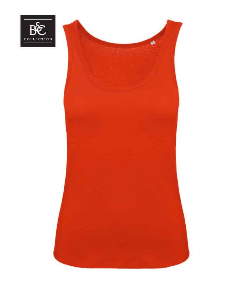 Canotta-donna-in-cotone-organico-B&C-BCTW073-rosso