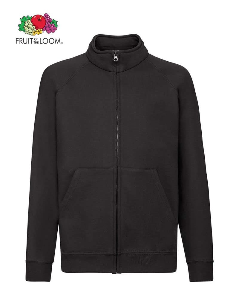 Felpa Bambino Zip Intera Classic Fruit of the Loom FR620050 9 FELPA-BAMBINO-ZIP-INTERA-CLASSIC-FRUIT-OF-THE-LOOM-FR620050-Nero