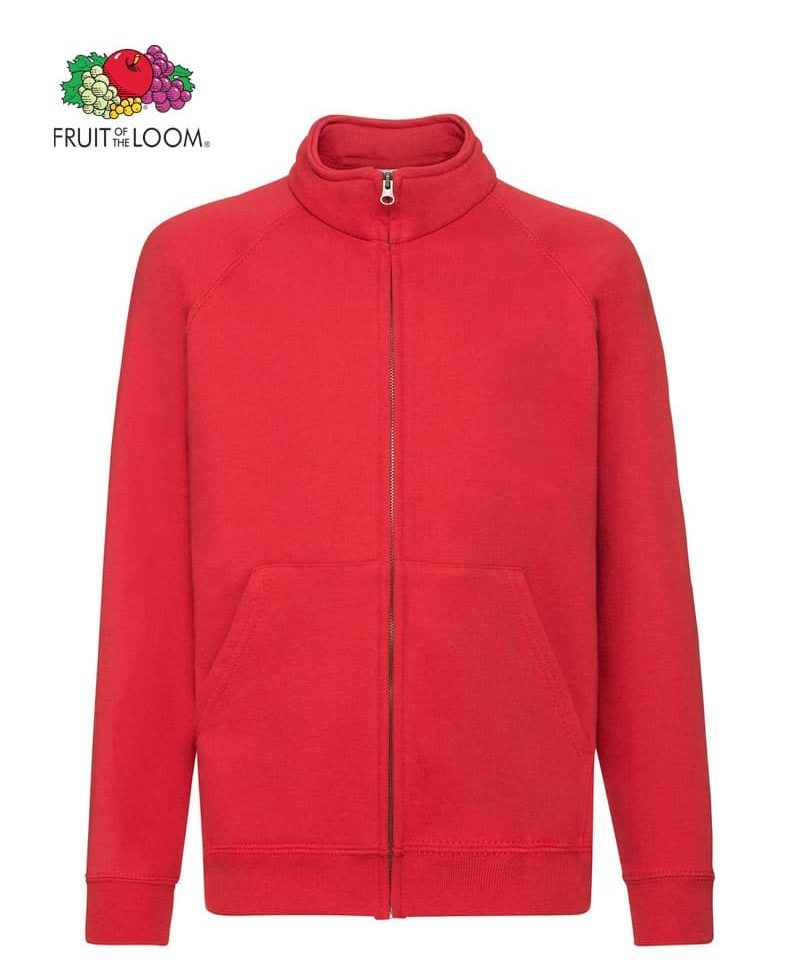 Felpa Bambino Zip Intera Classic Fruit of the Loom FR620050 7 FELPA-BAMBINO-ZIP-INTERA-CLASSIC-FRUIT-OF-THE-LOOM-FR620050-Rosso