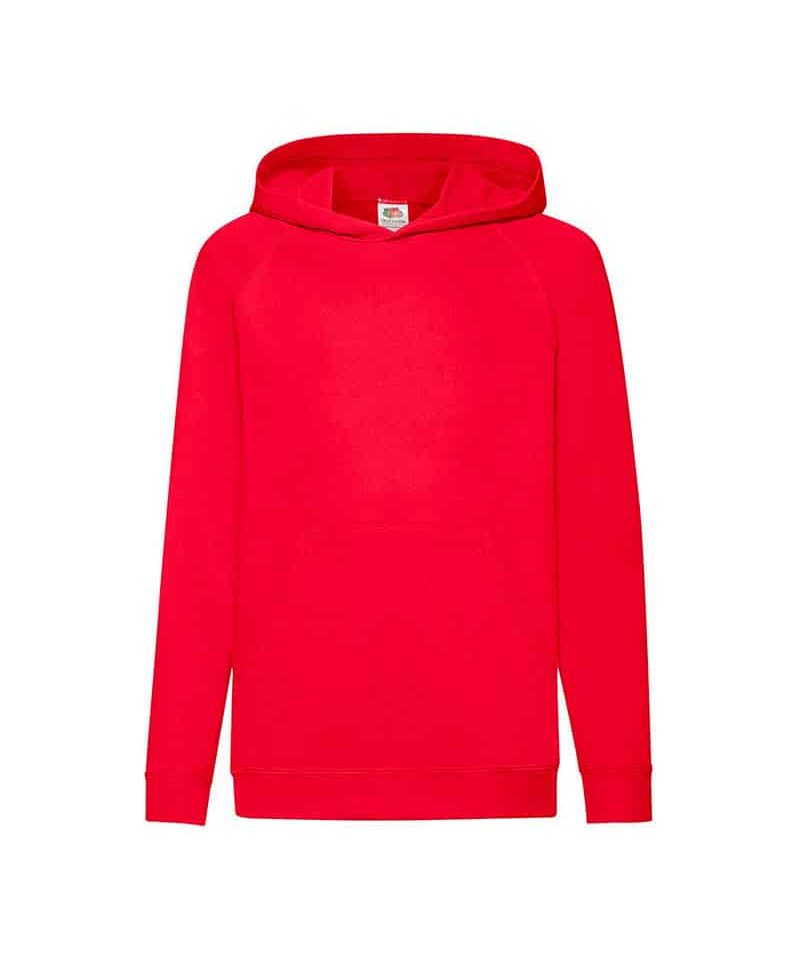 Felpa Bambino Cappuccio Tasca a Marsupio Leggera Fruit of the Loom FR620090 16 Felpa Bambino Cappuccio Tasca a Marsupio Leggera Fruit of the Loom FR620090 rosso