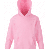 Felpa Bambino Cappuccio Premium Fruit of the Loom FR620370 2 Felpa Bambino Cappuccio Tasca a Marsupio Premium Fruit of the Loom FR620370 Rosa Pastello