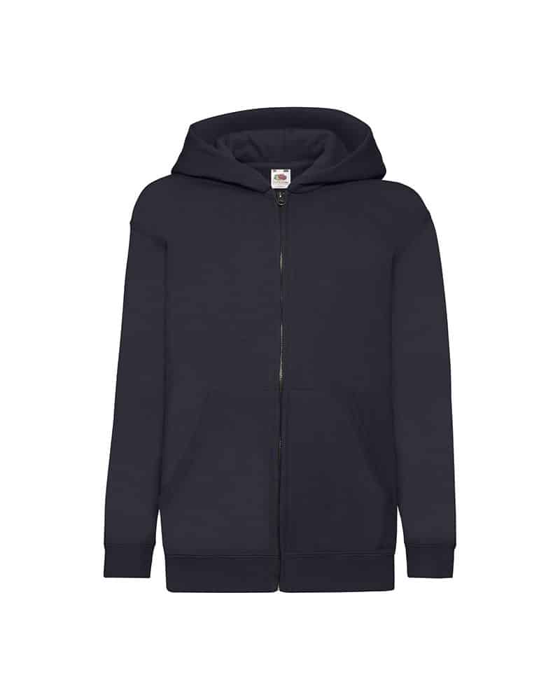 Felpa Bambino Cappuccio E Zip Classic Fruit Of The Loom FR620450