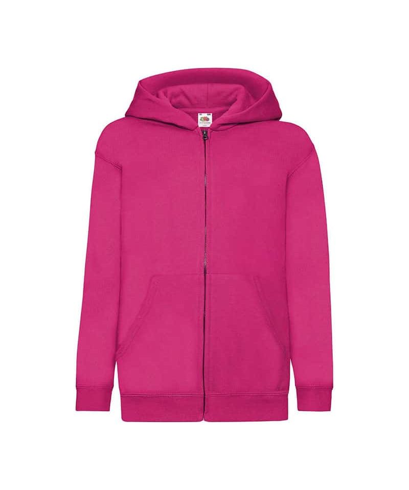 Felpa Bambino Cappuccio e Zip Classic Fruit of the Loom FR620450 17 Felpa Bambino Cappuccio e Zip Classic Fruit of the Loom FR620450 fucsia