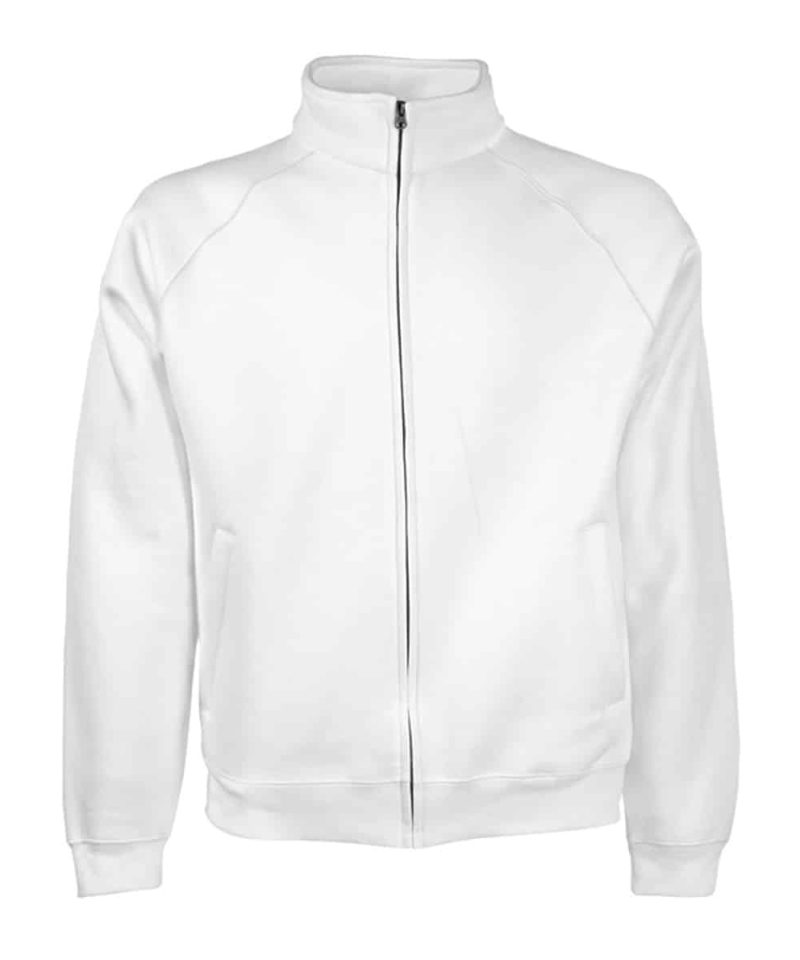 Felpa Uomo Zip Intera Premium Fruit of The Loom FR622280 2 Felpa Uomo Zip Intera Premium Fruit of The Loom FR622280 Bianco