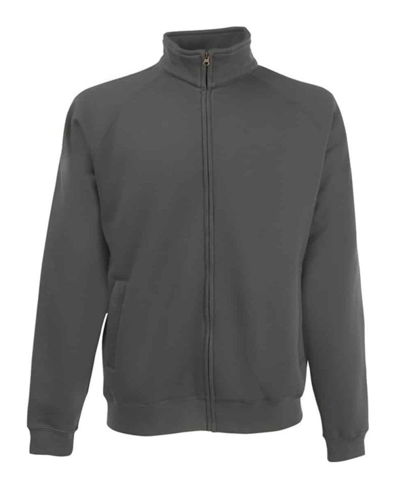 Felpa Uomo Zip Intera Premium Fruit of The Loom FR622280 4 Felpa Uomo Zip Intera Premium Fruit of The Loom FR622280 Grigio Grafite