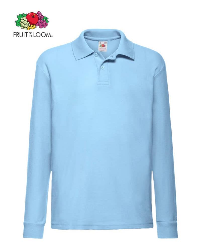 Polo-Bambino-Manica-Lunga-Fruit-of-the-Loom-FR632010