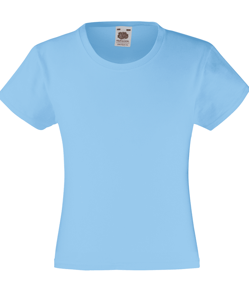 T-shirt bambina Valueweight Fruit of the Loom FR610050 32 T-shirt bambina Valueweight Fruit of the Loom FR610050 Azzurro Cielo