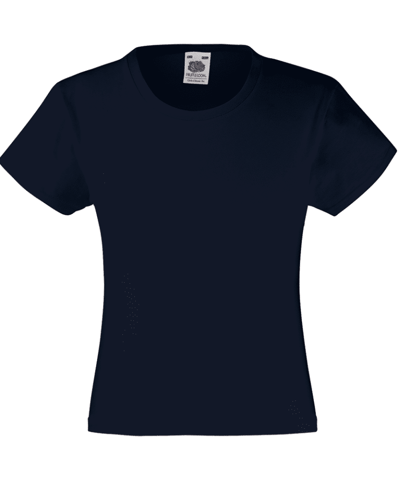 T-shirt bambina Valueweight Fruit of the Loom FR610050 29 T-shirt bambina Valueweight Fruit of the Loom FR610050 blu notte