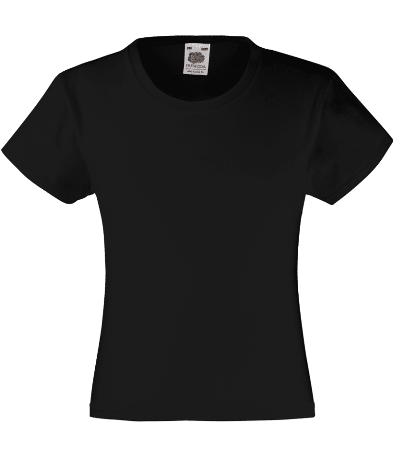 T-shirt bambina Valueweight Fruit of the Loom FR610050 25 T-shirt bambina Valueweight Fruit of the Loom FR610050 Nero