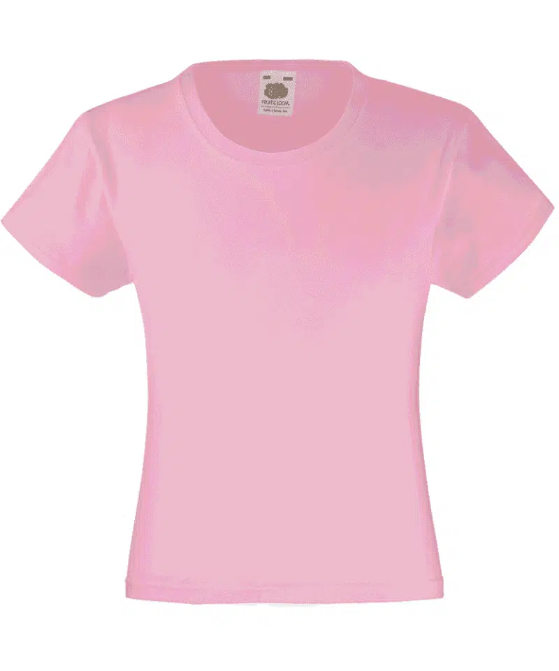 T-shirt-Bambina-Manica-Corta-Girocollo-Valueweight-FR61005-Rosa