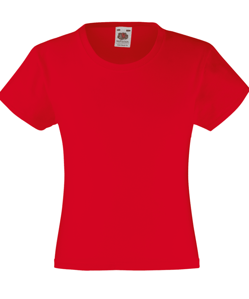 T-shirt bambina Valueweight Fruit of the Loom FR610050 24 T-shirt bambina Valueweight Fruit of the Loom FR610050 Rosso