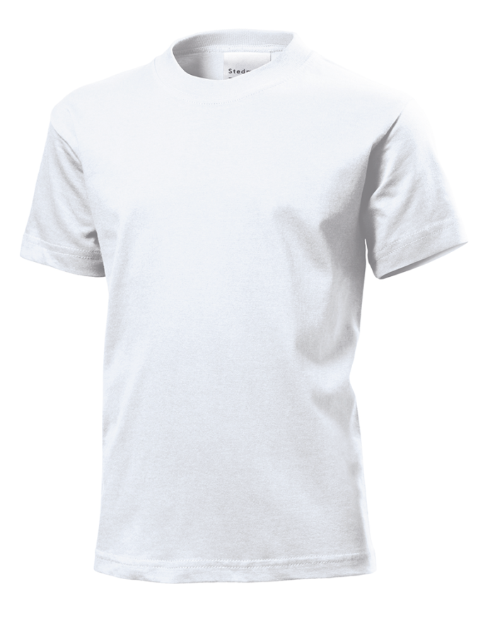 T-shirt Bambino Unisex Girocollo 180g Stedman ST2120 Bianco