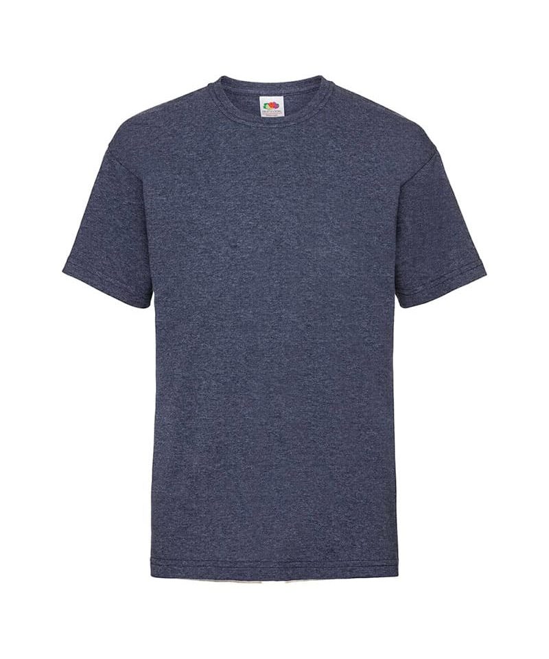 T-shirt-Bambino-Valueweight-Fruit-of-The-Loom-FR610330-blu-navy-melange