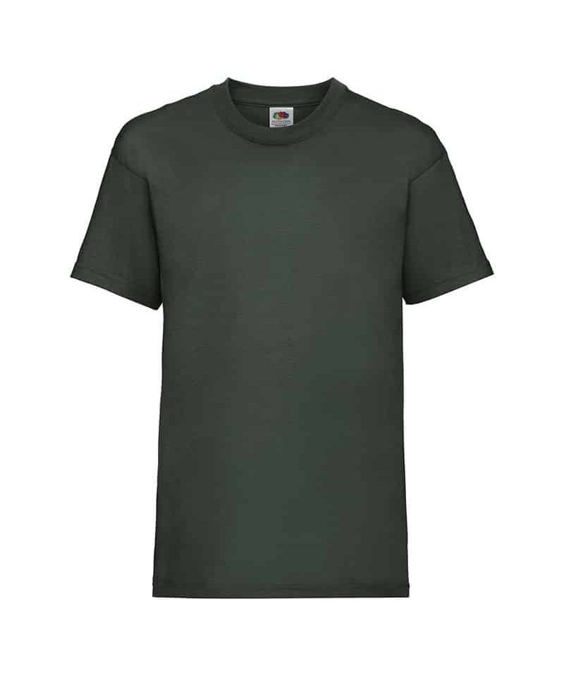 T-shirt Bambino Valueweight Fruit of The Loom FR610330 47 T-shirt-Bambino-Valueweight-Fruit-of-The-Loom-FR610330-verde-bottiglia