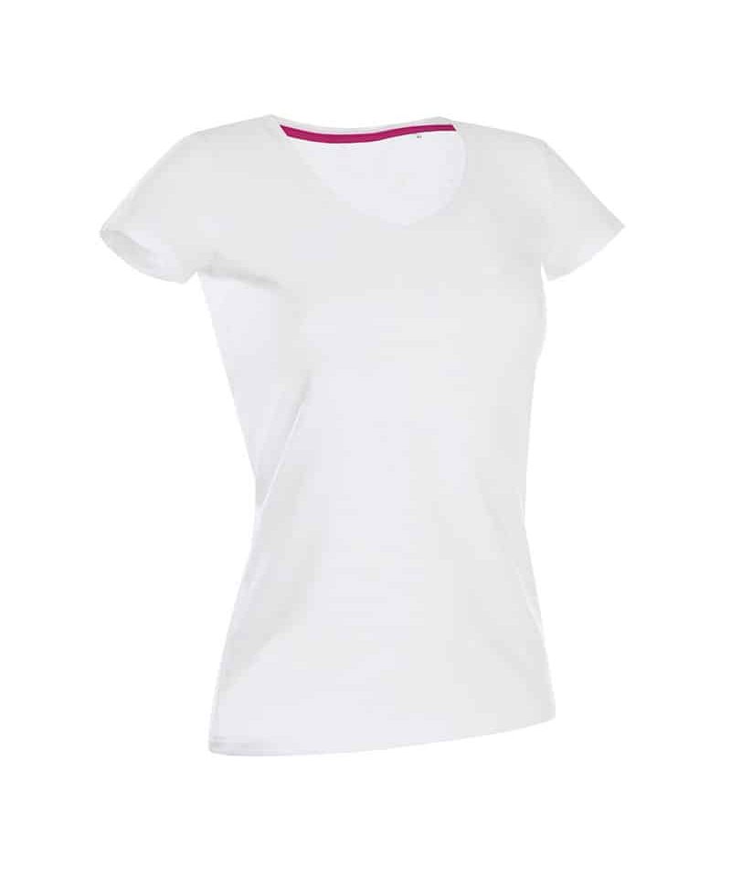 T-shirt Donna Elasticizzata collo V Stedman ST9710 9 T-shirt-Donna-Elasticizzata-collo-V-Stedman-ST9710-bianco