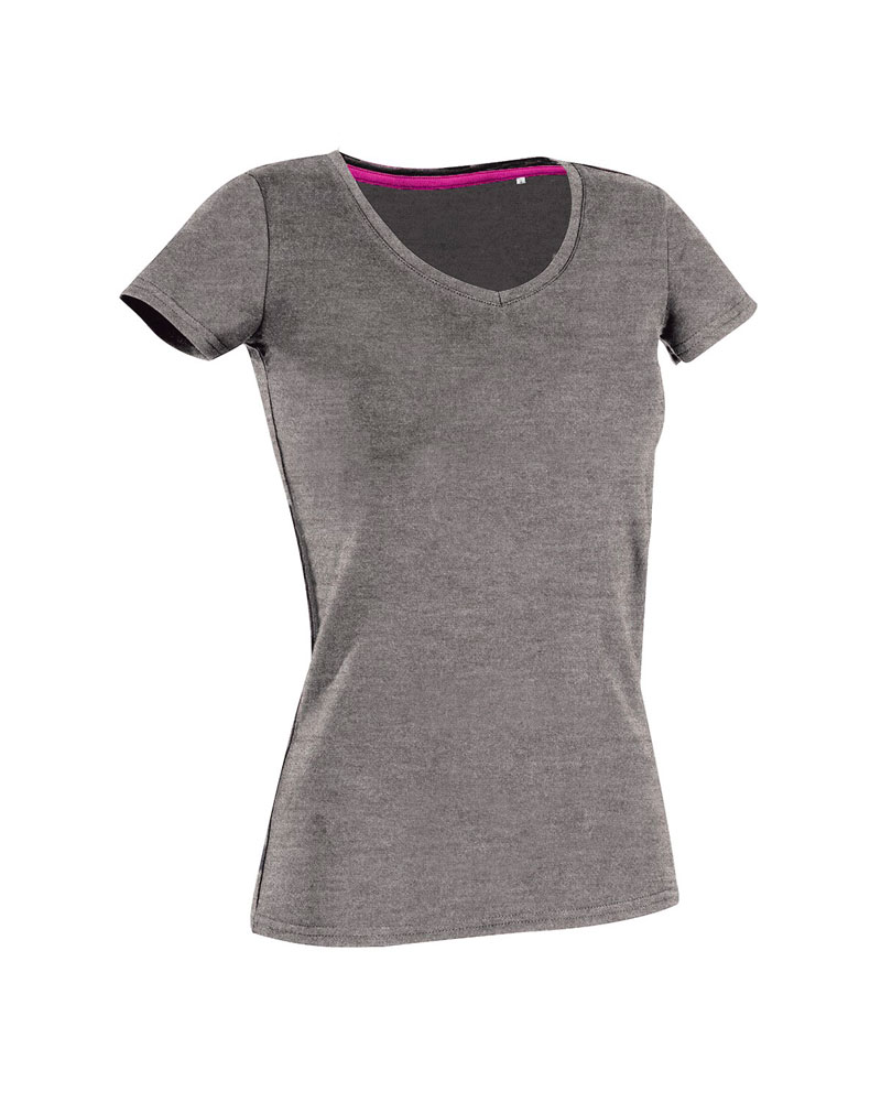 T-shirt Donna Elasticizzata collo V Stedman ST9710 6 T-shirt-Donna-Elasticizzata-collo-V-Stedman-ST9710-grigio