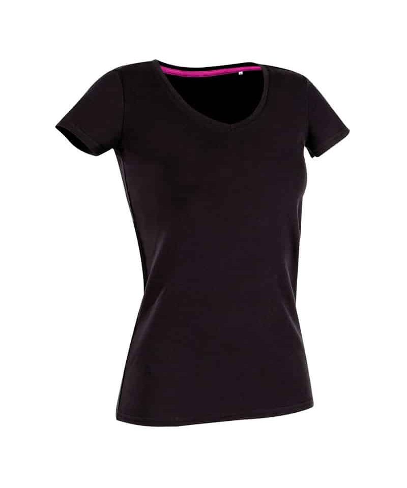 T-shirt Donna Elasticizzata collo V Stedman ST9710 12 T shirt Donna Elasticizzata collo V Stedman ST9710 nero