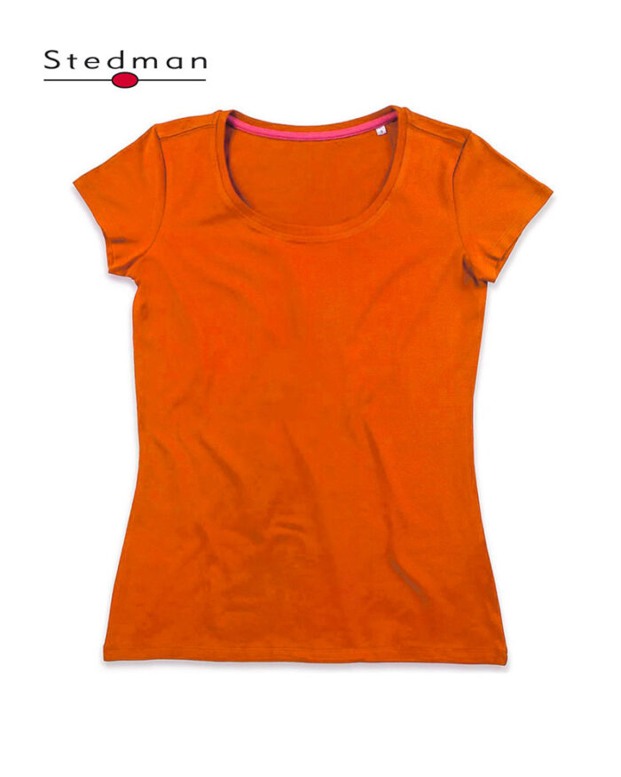 T-shirt-Donna-Girocollo-Collo-Ampio-Stedman-ST9120-arancio