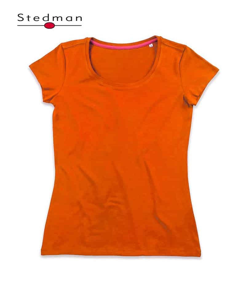 T-shirt-Donna-Girocollo-Collo-Ampio-Stedman-ST9120-arancio