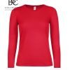 T-shirt Donna Manica Lunga Girocollo B&C Collection BCTW06T 1 T-shirt-Donna-Manica-Lunga-Girocollo-B&C-Collection-BCTW06T-rosso