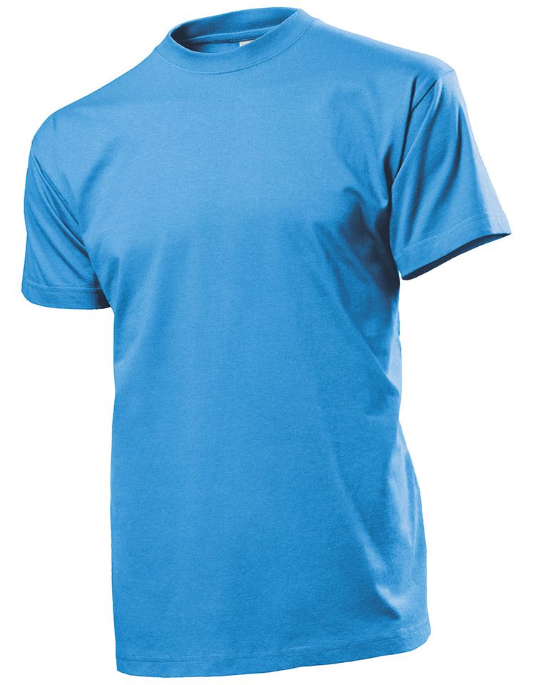 T-shirt Uomo Confort Girocollo in cotone pesante 185g ST2100 Azzurro Light