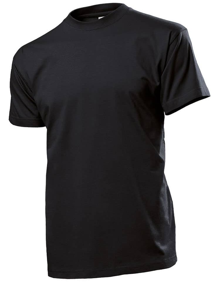 T-shirt Uomo Confort Girocollo in cotone pesante 185g ST2100 Nero