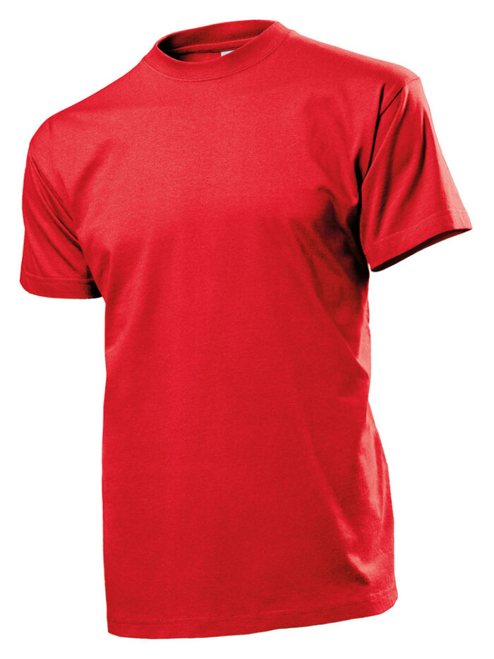 T-shirt Uomo Confort Girocollo in cotone pesante 185g ST2100 Rosso