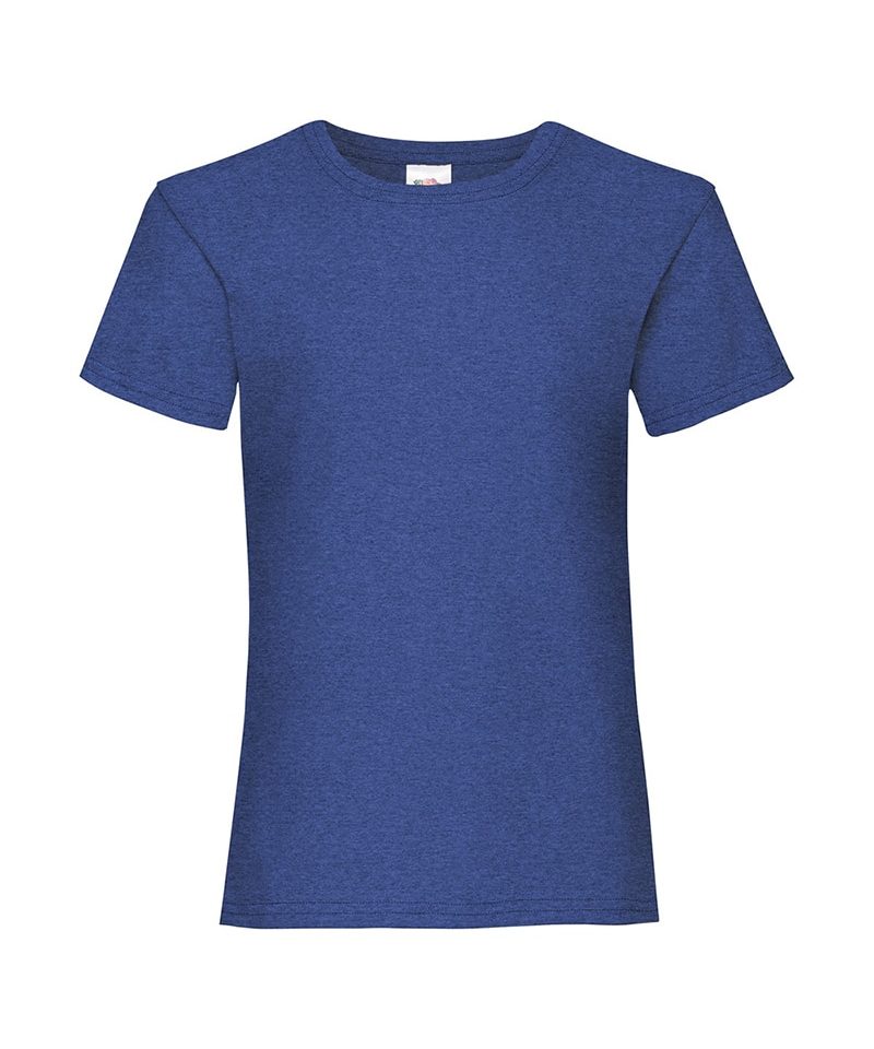 T-shirt bambina Valueweight Fruit of the Loom FR610050 36 T-shirt bambina Valueweight Fruit of the Loom FR610050 blu royal melange
