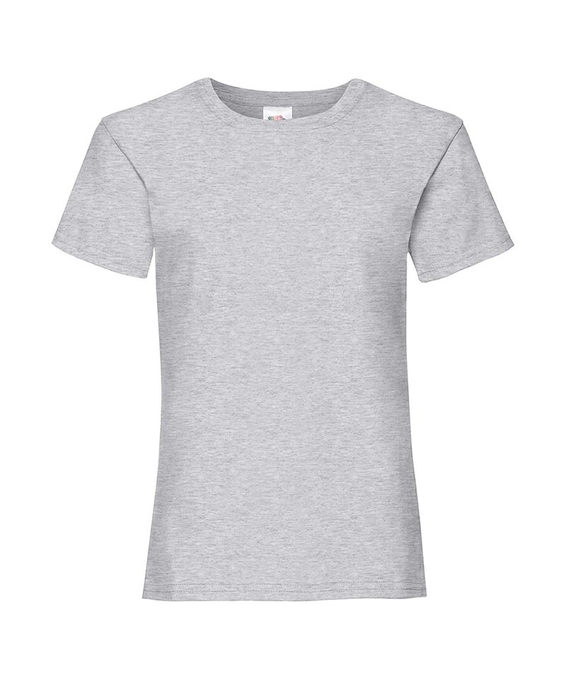 T-shirt bambina Valueweight Fruit of the Loom FR610050 38 T-shirt bambina Valueweight Fruit of the Loom FR610050 grigio melange