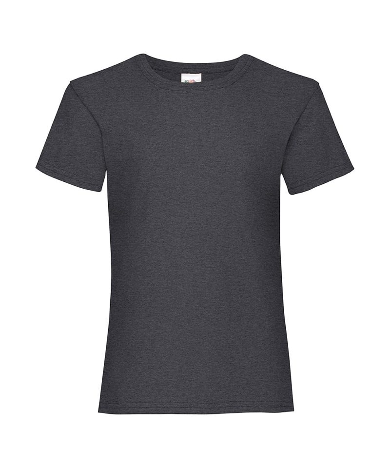 T-shirt bambina Valueweight Fruit of the Loom FR610050 37 T-shirt bambina Valueweight Fruit of the Loom FR610050 grigio melange scuro