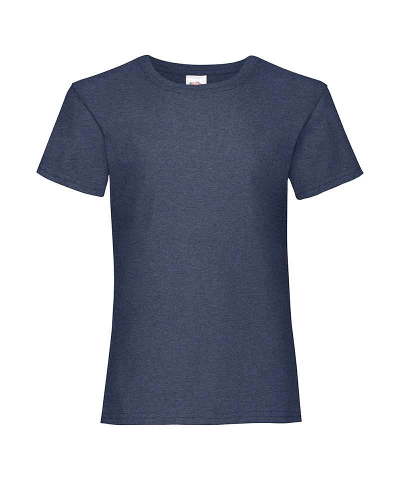 T-shirt bambina Valueweight Fruit of the Loom FR610050 34 T-shirt bambina Valueweight Fruit of the Loom FR610050 blu navy melange