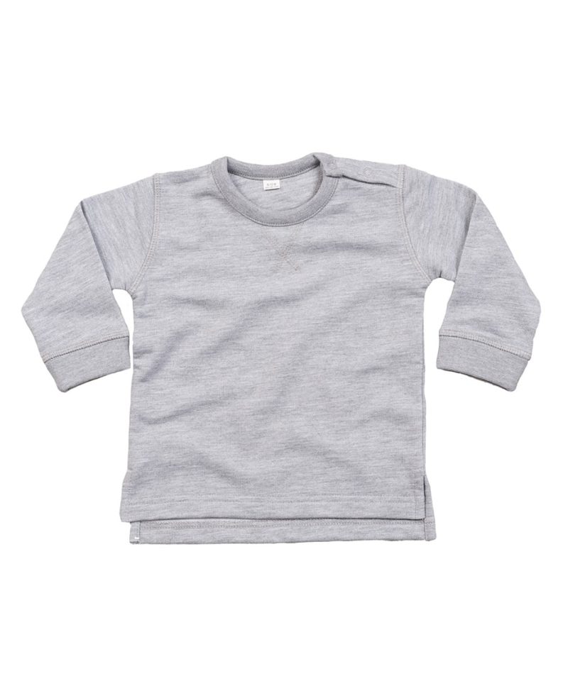 FELPA BABY NEONATO GIROCOLLO MANTIS MABZ31 grigio melange