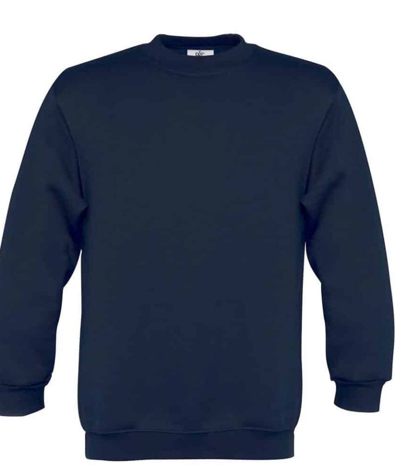 Felpa Bambino Girocollo Felpata B&C Collection BCWK680 blu navy