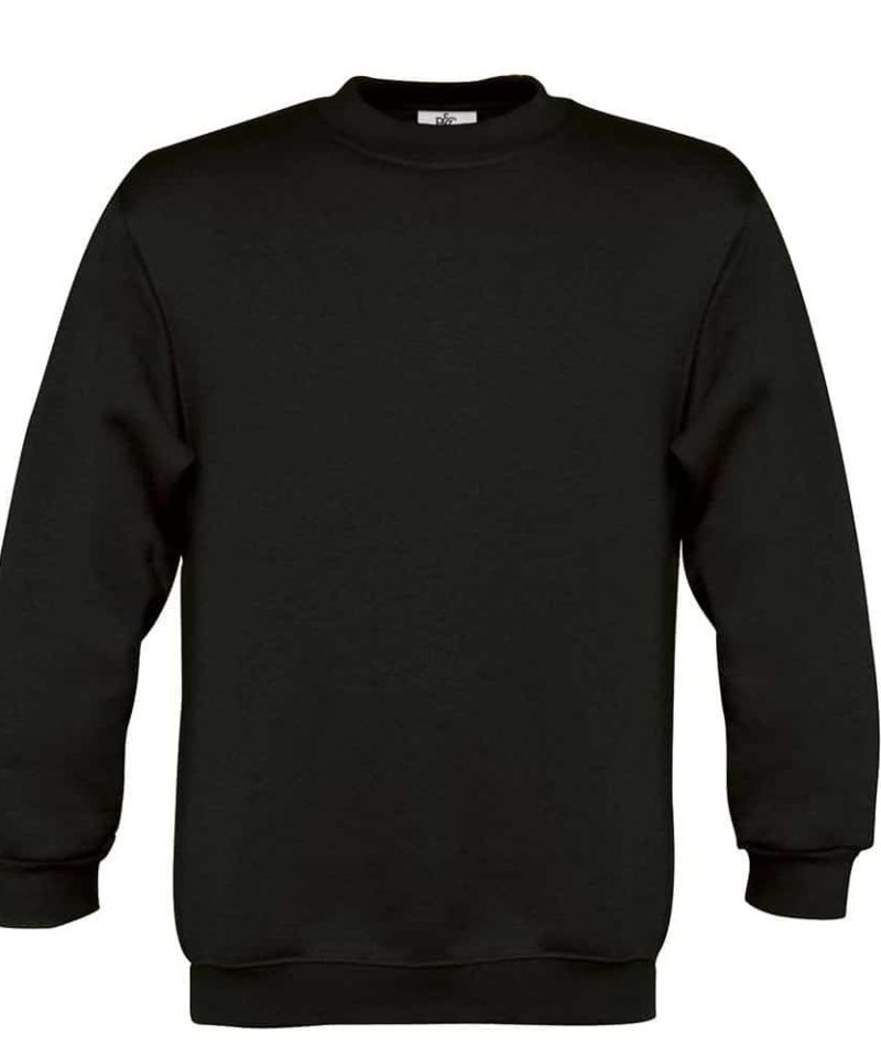 Felpa Bambino Girocollo Felpata B&C Collection BCWK680 nero
